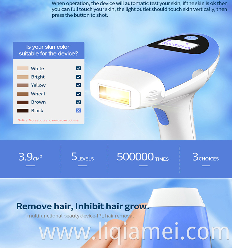 Ipl permanent hair removal and skin rejuvenator ipl laser hair removal device at home